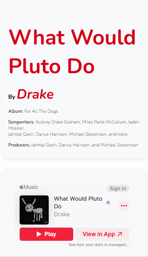 Lyric page